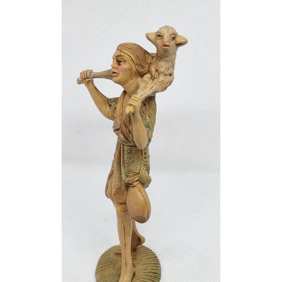 Vintage Fontanini Nativity Shepherd Boy Holding Sheep – Italian-Made Collectible - Picture 6 of 12